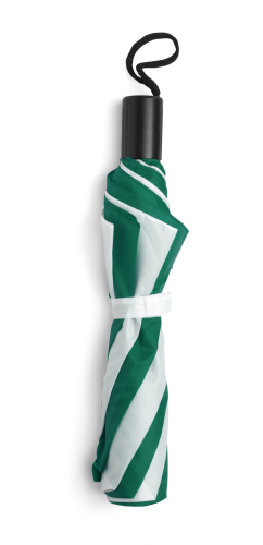 Parasol manualny, składany biało-zielony V4215-62 