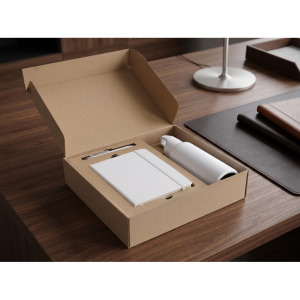 Zestaw upominkowy, butelka termiczna, długopis, notatnik | Giffray