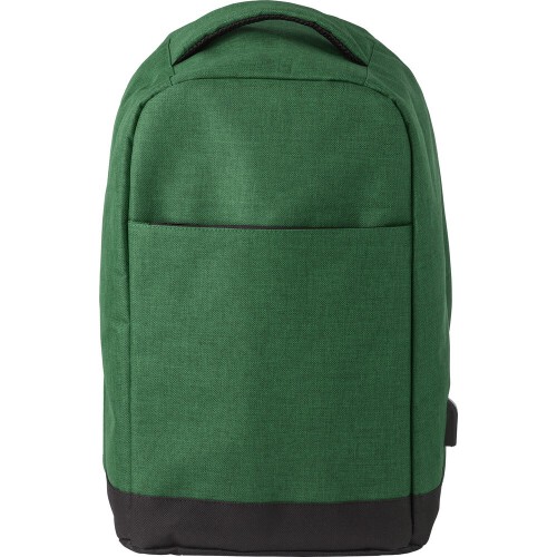 Plecak chroniący przed kieszonkowcami zielony V0610-06 