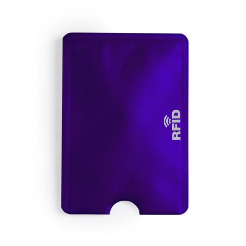 Etui na kartę kredytową, ochrona przed RFID fioletowy V0486-13 