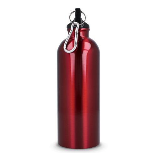 Butelka jednościenna ze stali nierdzewnej pochodzącej z recyklingu, 500 ml Czerwony LT98693-N0021 (4)