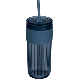 Kubek ze słomką 660 ml SOLEDAD Granatowy