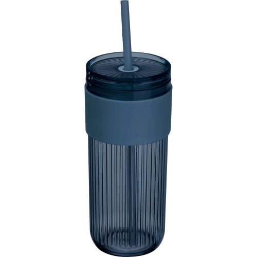 Kubek ze słomką 660 ml SOLEDAD Granatowy 8552944 