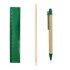 Zestaw szkolny, ołówek, długopis, gumka, temperówka, linijka zielony V7869-06 (1) thumbnail