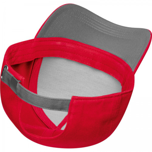 Czapka z daszkiem bawełniana 5 paneli 290 g/m2 AXEL Czerwony 5391805 (6)