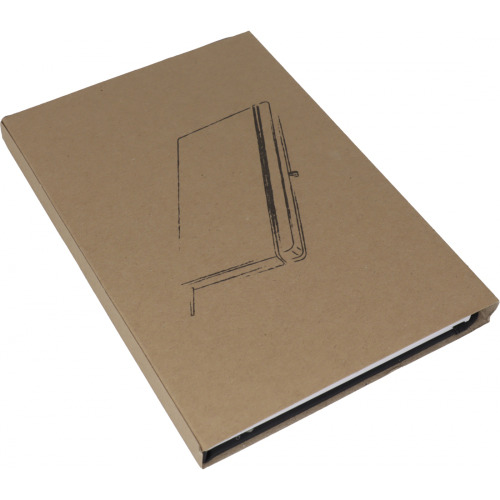 Notatnik A5 w linie z materiałów z recyklingu LORENA Czarny 2875903 (6)