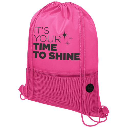 Siateczkowy plecak Oriole ściągany sznurkiem Magenta 12048713 (1)