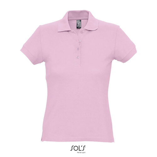 PASSION Damskie POLO 170g pink S11338-PK-S 