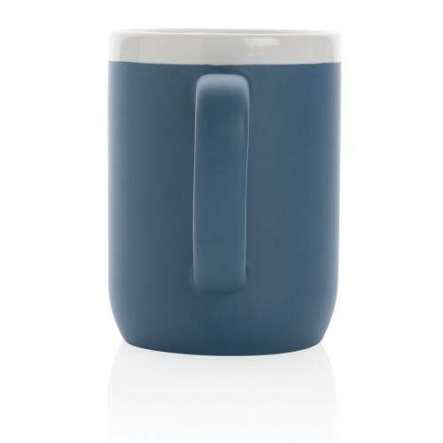 Kubek ceramiczny 300 ml blue, white P434.095 (2)