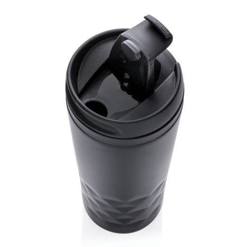 Geometryczny kubek termiczny 300 ml Czarny P432.361 (2)