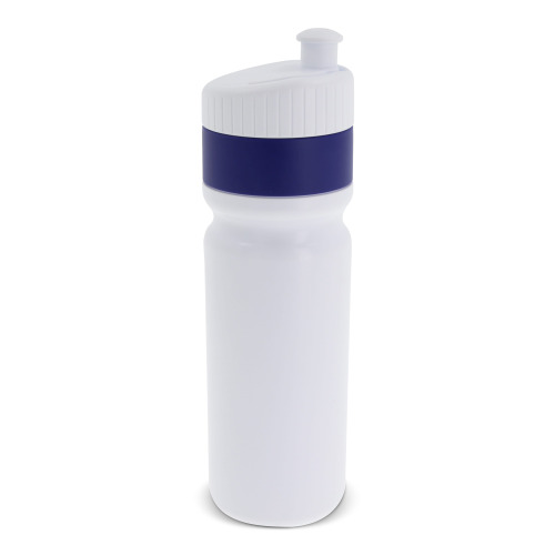 Bidon sportowy z obwódką  750ml Biały / ciemnoniebieski LT98786-N0110 (2)