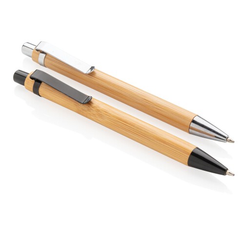 Bambusowy długopis szary, szary P610.329 (9)