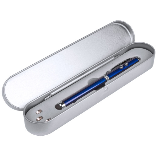 Wskaźnik laserowy, lampka LED, długopis, touch pen granatowy V3459-04 (1)