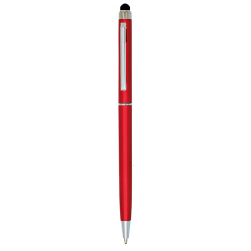 Plastikowy długopis z touchpenem / Bric Bordowy IP13140354 
