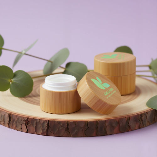 Okrągły bambusowy balsam do ust Naturalny LT90481-N0094 (2)