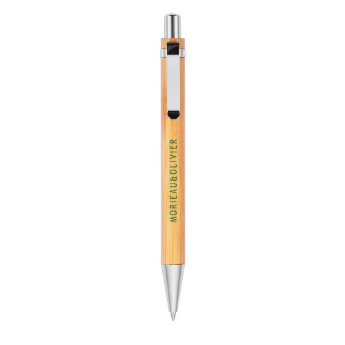 Bambusowy długopis szary, szary P610.329 (8)