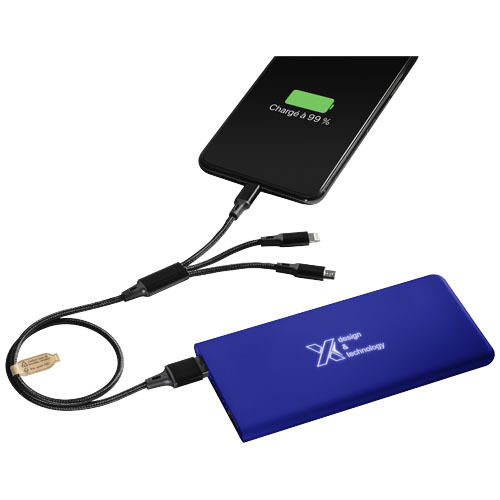 Powerbank z podświetlanym logo  - SCX.design P15 Reflex blue 2PX01652 (3)