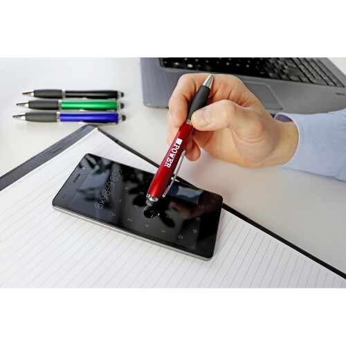 Długopis, touch pen burgund V1745-12 (4)