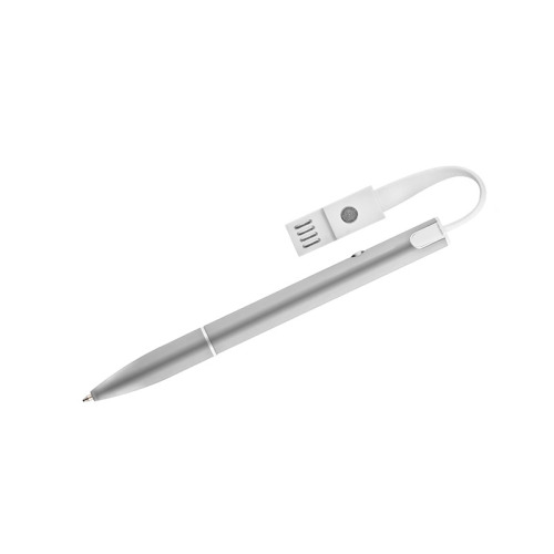 Długopis z kablem USB CHARGE Szary 19638-14 (5)