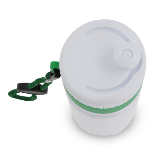 Bidon Sportowy Z Obwódka I Kolorowym Sznurkiem 750ml Biały / zielony LT98736-N0131 (2)