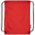 Plecak Oriole ze sznurkiem ściągającym z recyklowanego plastiku PET Czerwony 12046103 (4) thumbnail