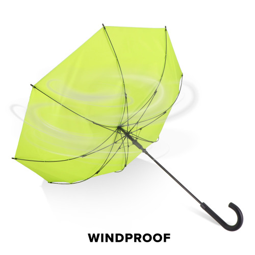 Verdure 190T Pongee 23" Wiatroodporny parasol z uchwytem, automatyczny Jasnozielony LT97119-N0032 (4)