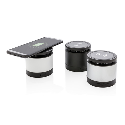 Głośnik bezprzewodowy 3W, ładowarka bezprzewodowa 5W Czarny P328.031 (4)