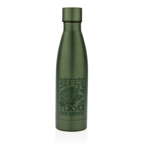 Butelka termiczna 500 ml, stal nierdzewna z recyklingu Zielony P433.277 (5)