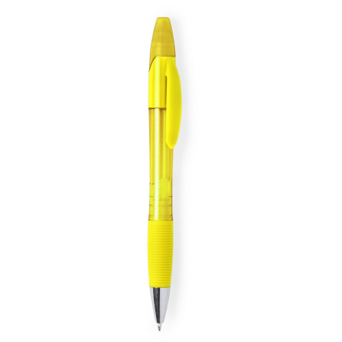 Długopis z zakreślaczem żółty V1973-08 (1)