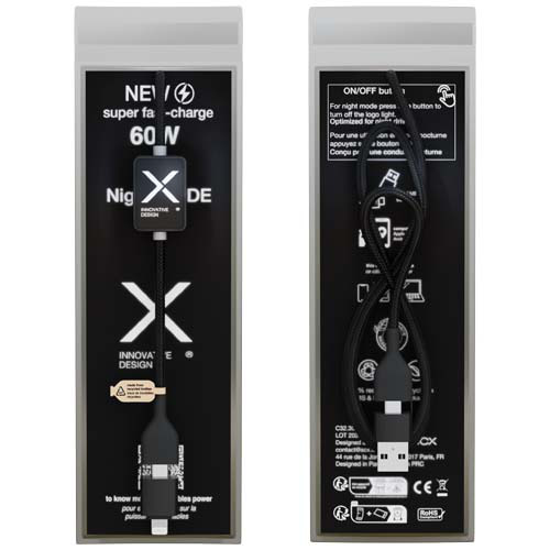 SCX.design C32 kabel do ładowania 60 W z przełącznikiem i podświetlanym logo Czarny 2PX21290 (1)