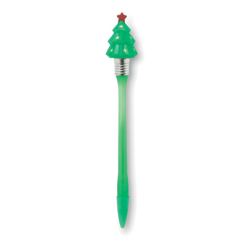 Długopis z migającą choinką zielony CX1409-09 