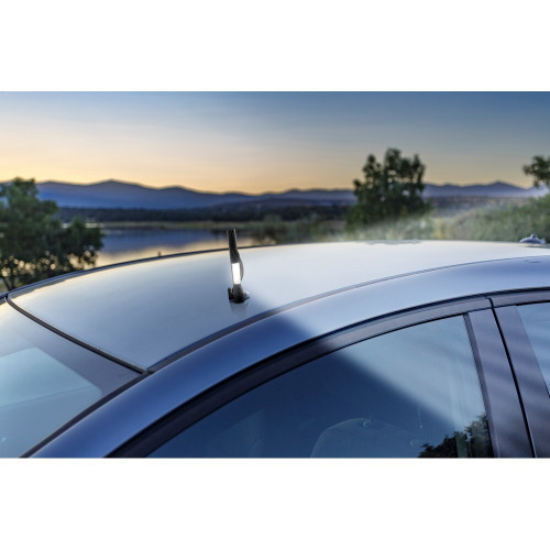 Latarka bezpieczeństwa 1 LED COB, przecinak do pasów, młotek bezpieczeństwa | Flint Czarny V0925-03 (6)