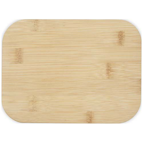 Pudełko śniadaniowe ze szkła Roby z bambusową pokrywką Brick 11327632 (2)