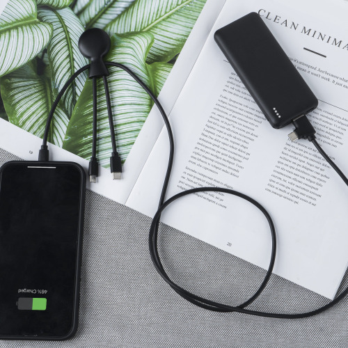 3199 | Xoopar Mr. Bio Powerbank and Cable pack 7000mAh Czarny LT41713-N0002 (7)