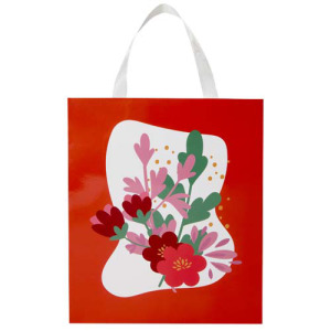 Torba papierowa Smartfold 210 g/m² z uchwytami ze wstążki i matowym laminowaniem – 31 x 12 x 39 cm