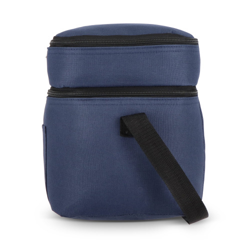 R-PET 600D Dwukomorowa torba chłodząca 30 x 20 x 24 cm 12L Ciemnoniebieski LT95393-N0010 (6)