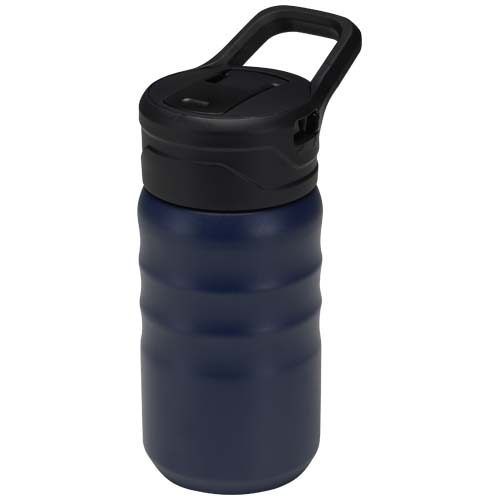 Bidon sportowy Knox o pojemności 350 ml, wykonana ze stali nierdzewnej z podwójnymi ściankami i materiału pochodzącego z recy Granatowy 10095255 