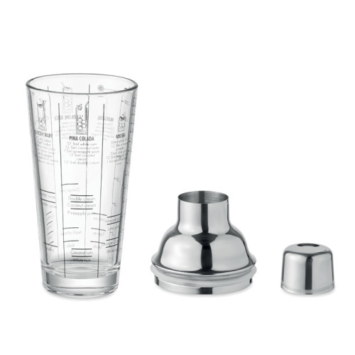 Szklany shaker barmański400 ml Przezroczysty MO2077-22 (4)