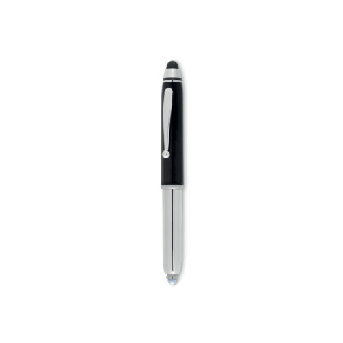 Długopis z rysikiem i latarką czarny MO8751-03 (3)