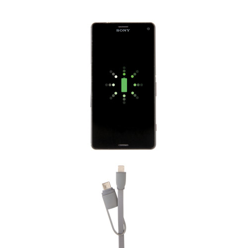 Zwijany kabel do ładowania i synchronizacji 3 w 1 Biały P302.223 (4)