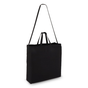 Torba bawełniana OEKO-TEX® 40 x 13 x 44cm 220g/m² Czarny