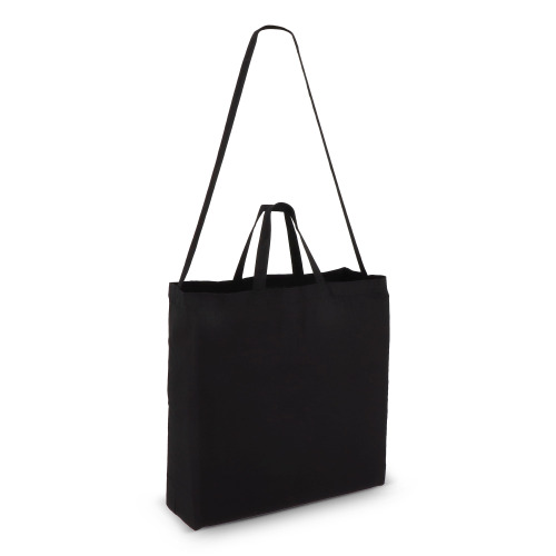 Torba bawełniana OEKO-TEX® 40 x 13 x 44cm 220g/m² Czarny LT95386-N0002 