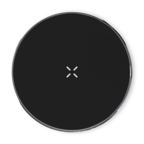 Ładowarka bezprzewodowa 15W z aluminium z recyklingu Czarny V1145-03 