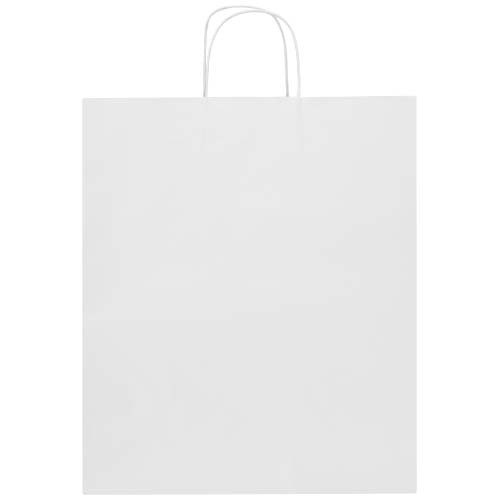 Kraft torba papierowa 80–90 g/m2 ze skręcanymi uchwytami — 32 x 17 x 39 cm Biały 1PQ01001 (1)