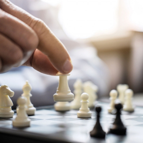 Zestaw do wina z szachami SAN GIMIGNANO Brązowy 403701 (3)