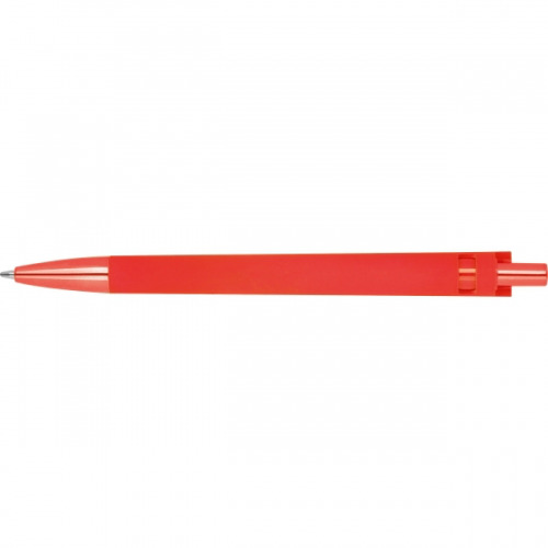 Długopis plastikowy z ABS z recyklingu soft touch Monterrey Czerwony 524605 (3)