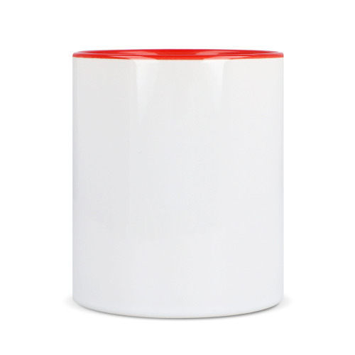 Kubek subli Oslo kolorowy w środku i uchwycie 300ml Biały / czerwony LT51164-N0121 (2)
