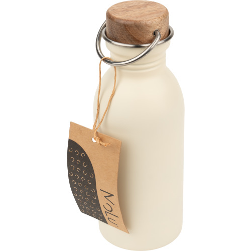 Butelka stalowa z recyklingu IBIZA MoLu 500 ml Biały 398006 (2)