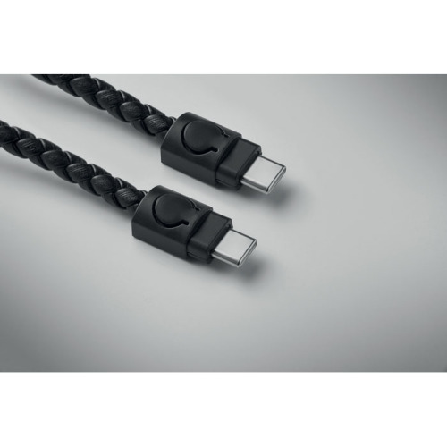 Brelok z kablem USB-C Czarny MO2647-03 (5)