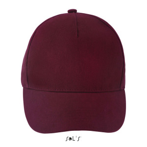 LONG BEACH Czapka 5 pan. Burgundy